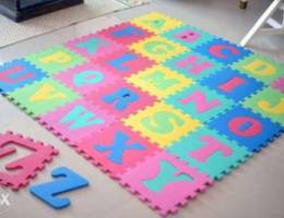 36-Pieces Alphabet and Numbers Puzzle Mat