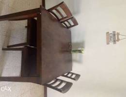 Wooden dining table,wooden wardrobe and wa...