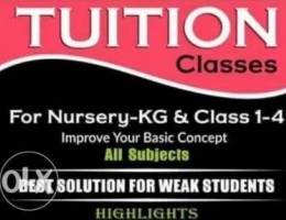 Tuition Available for KG1,KG 2 and 1st Sta...