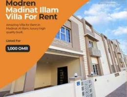 Villa for Rent In Madinat Illam | فيلا للإ...