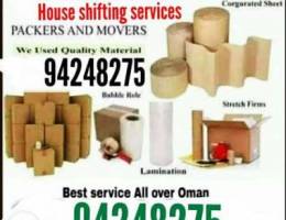 Shifting of house, flats, villas\