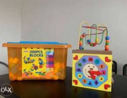 300 PCs blocks and baby toy