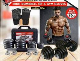 Best Mega Discount Sale 30 kg Dumbbells an...