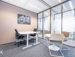 1 Work station private office to rent at B...