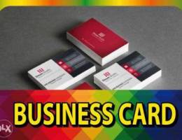 Business card Print and Design تصميم و طبا...