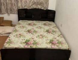 Queen bed with medical mattress