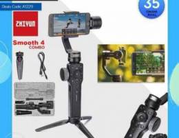 Zhiyun Smooth 4 Combo Mobile Gimbal (Packe...