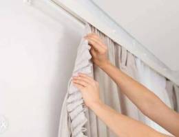 Curtains Fixing تركيب الستائر