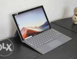 Microsoft surface pro 7 مع القلم ولوحة الم...