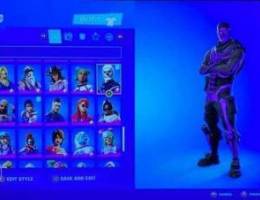 fortnite account og skull trooper black kn...