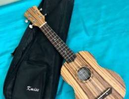 Kmise Soprano Ukulele Zebrawood for Beginn...