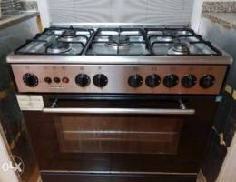 5 burner gas cooking range with oven and G...