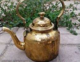 Pure brass kettle for home/Cafe use. غلاية...