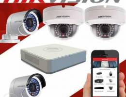 Hikvision CCTV Camera Set of 4 1MP Full HD...
