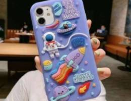 Cute Cartoon 3D Space Astronaut Case For i...