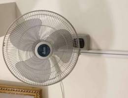 Wall mounted remote control fan