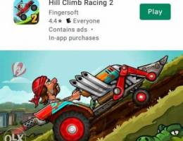 حسابات لعبة الاندرويد hill climb racing 2