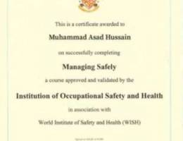 HSE Safety officer & Inspector, Permit hol...
