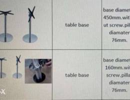 قاعدة طاولات جديدة ستنلس ستيل/ new table b...