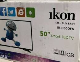 IKON 50 inch Smart LED TV with wall bracke...