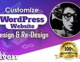 we customize wordpress design, CSS fix qui...