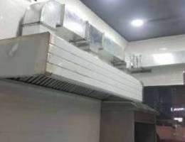 Steel kitchen Hood work st