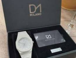 D1 Milano white snow watch ساعة ميلانو الأ...