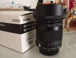 Sigma 18-200mm 1:3.5 DC 62 lens