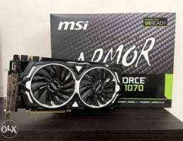 MSI GTX 1070 8GB armor OC edition