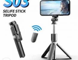 Mini Selfie Stick Integrated Tripod S03 wi...