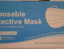 Disposable face mask 3 ply