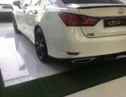 لكزس GS350 Fsport ابيض داخلية لون احمر وكا...