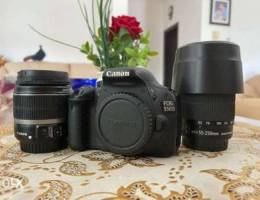 Canon EOS 550D with 18-55 IS and 55-250 IS...