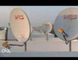 All dish antenna service Air Tel nilesat o...