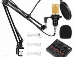 Condenser microphone bm800 + v8 sound card...