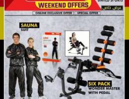 Weekend Offer Six Pack Car and Sauna Suit