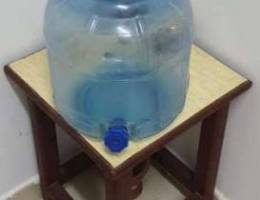 Water dispenser with stool