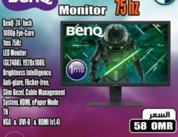 75Hz Gaming Monitor BenQ شاشة جيمنج سريعة