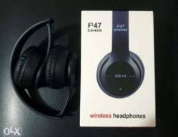 سماعة رأس بلوتوث ممتازة جداً Headphone p47...