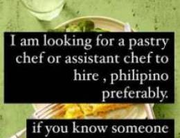 need a philipino chef/assistant chef