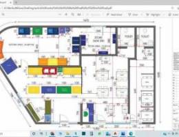 رسم أوتوكاد للموافقة البلدية AUTOCAD DRAWI...