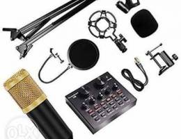 مايكرفون كوندنسر مع كرت الصوت microphone c...