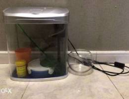 fish tank with,filter,fish food,net +extra...