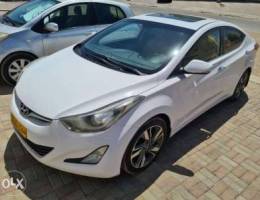 Elantra full options 2015 oman one year in...