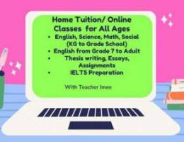 Home Tuition/Online Classes