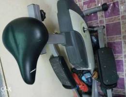 Magnetic elliptical cross trainer cycle