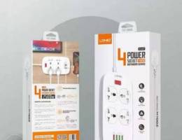 Power sockets with USB hub 2mt cable