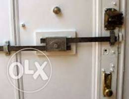 Lock door open and fix, repair, change