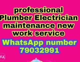 Plumber Electrician maintenance new work