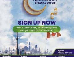 Ramadan special offer for your Canadian PR...